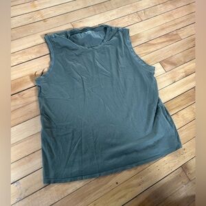 Quince forest green sleeveless tank top